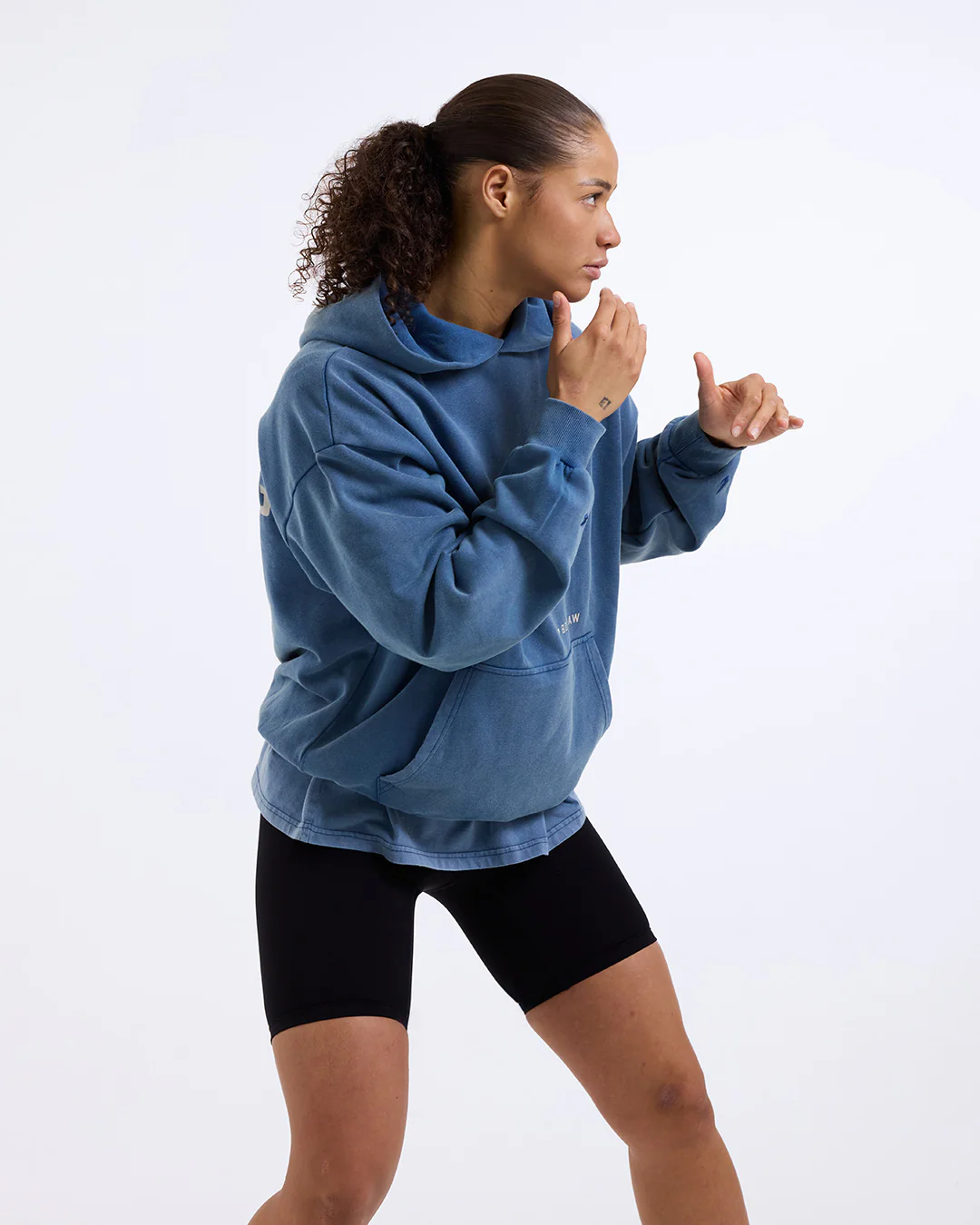 Sparring Club Oversized Hoodie - Washed Baby Blue - Image 6