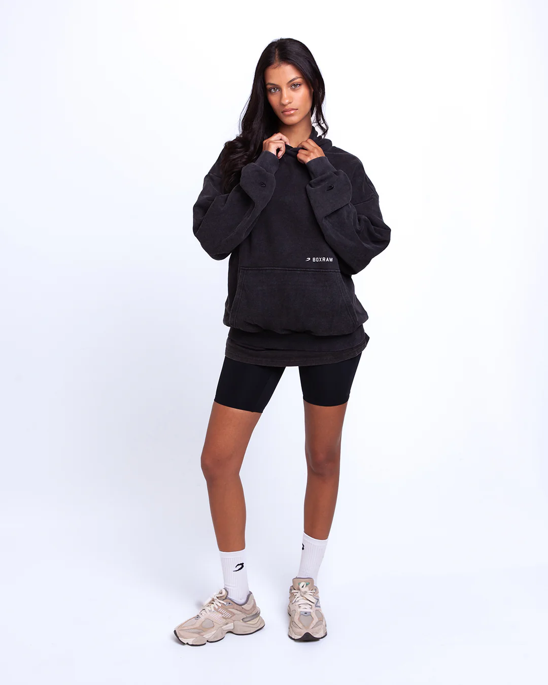 Sparring Club Oversized Hoodie - Washed Black - Image 11