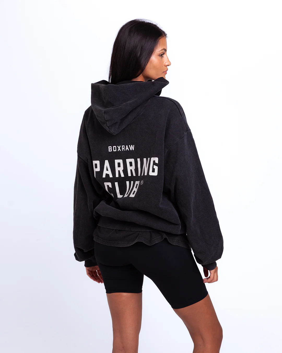 Sparring Club Oversized Hoodie - Washed Black - Image 6