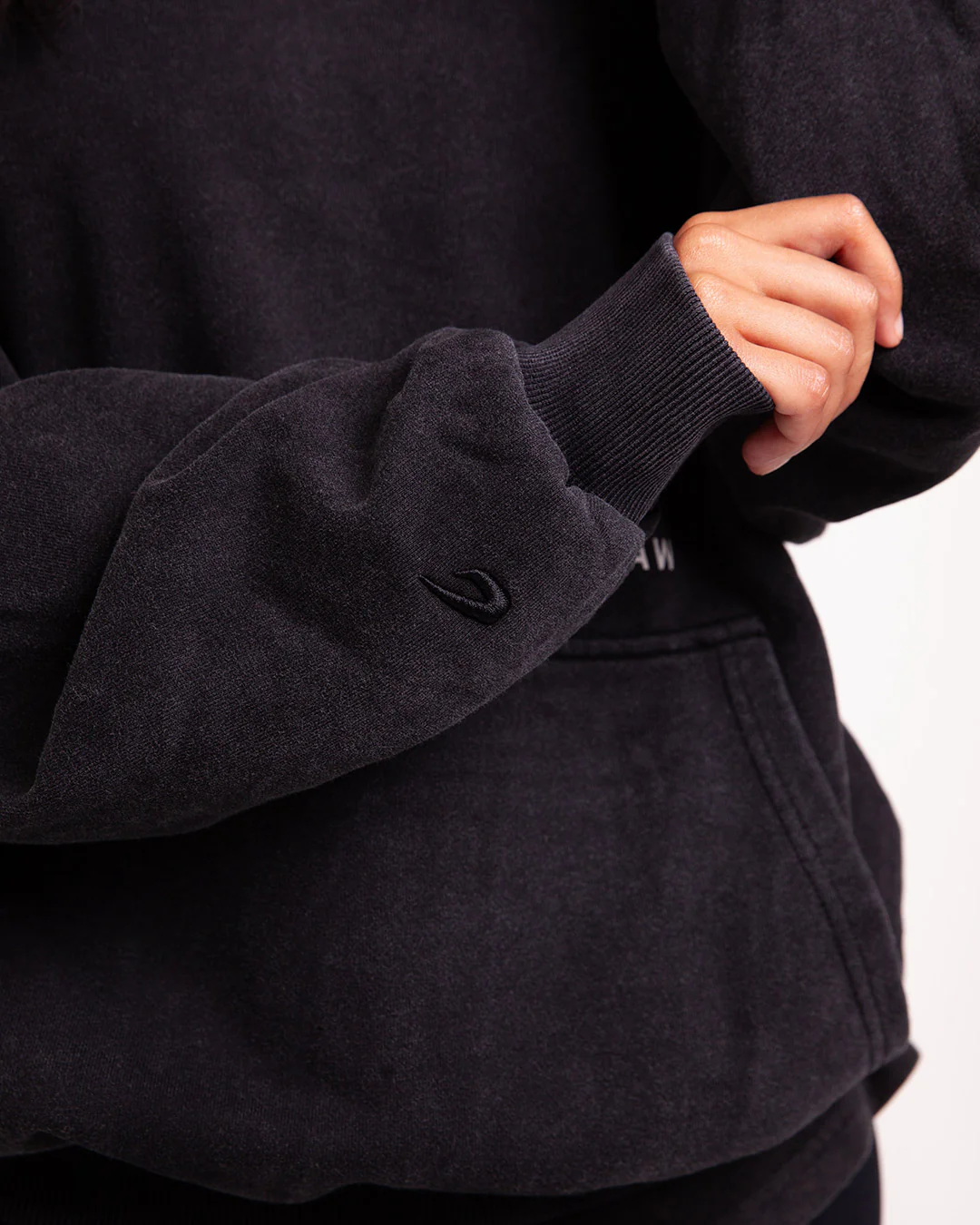 Sparring Club Oversized Hoodie - Washed Black - Image 9