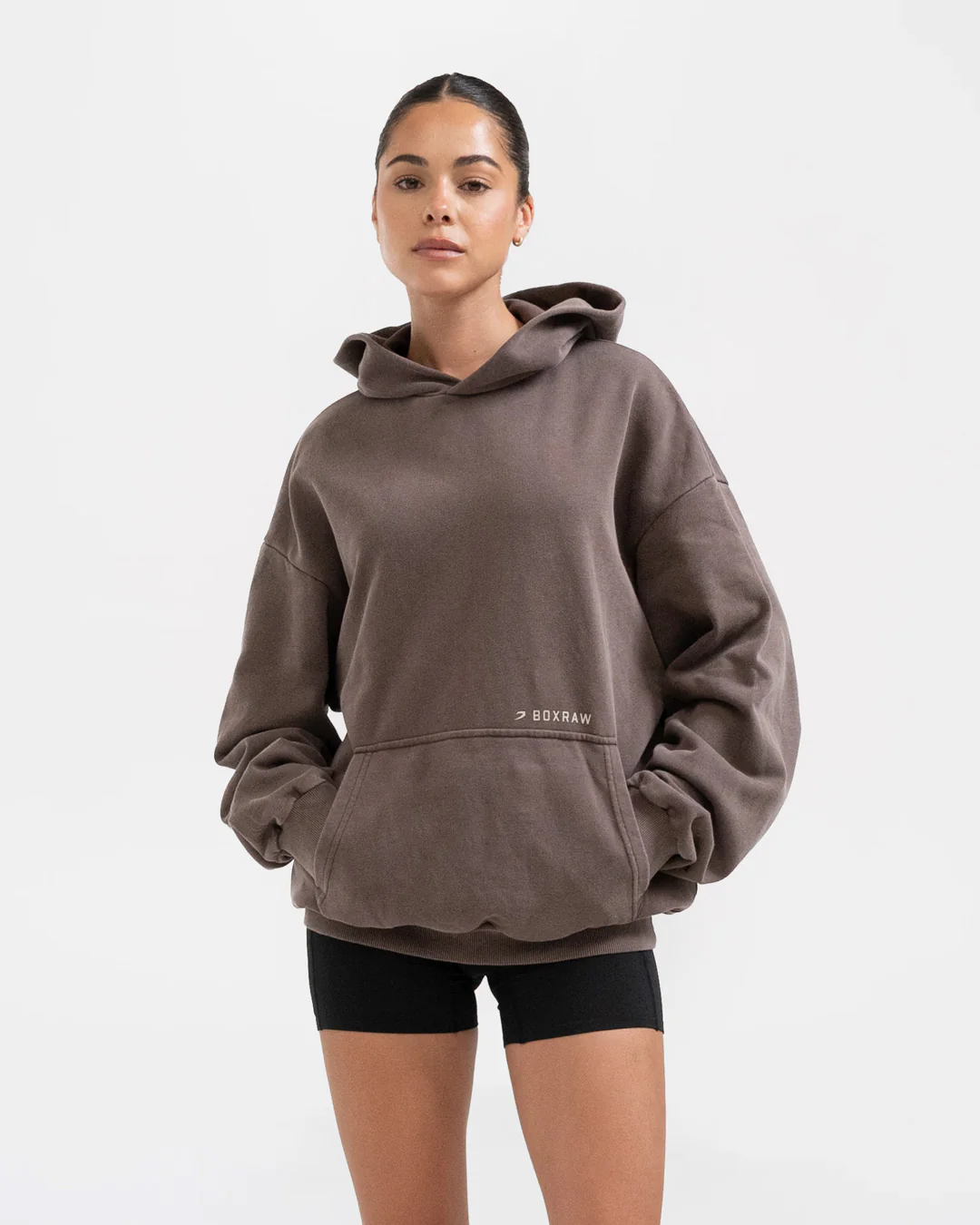 Sparring Club Oversized Hoodie - Washed Brown - Image 4
