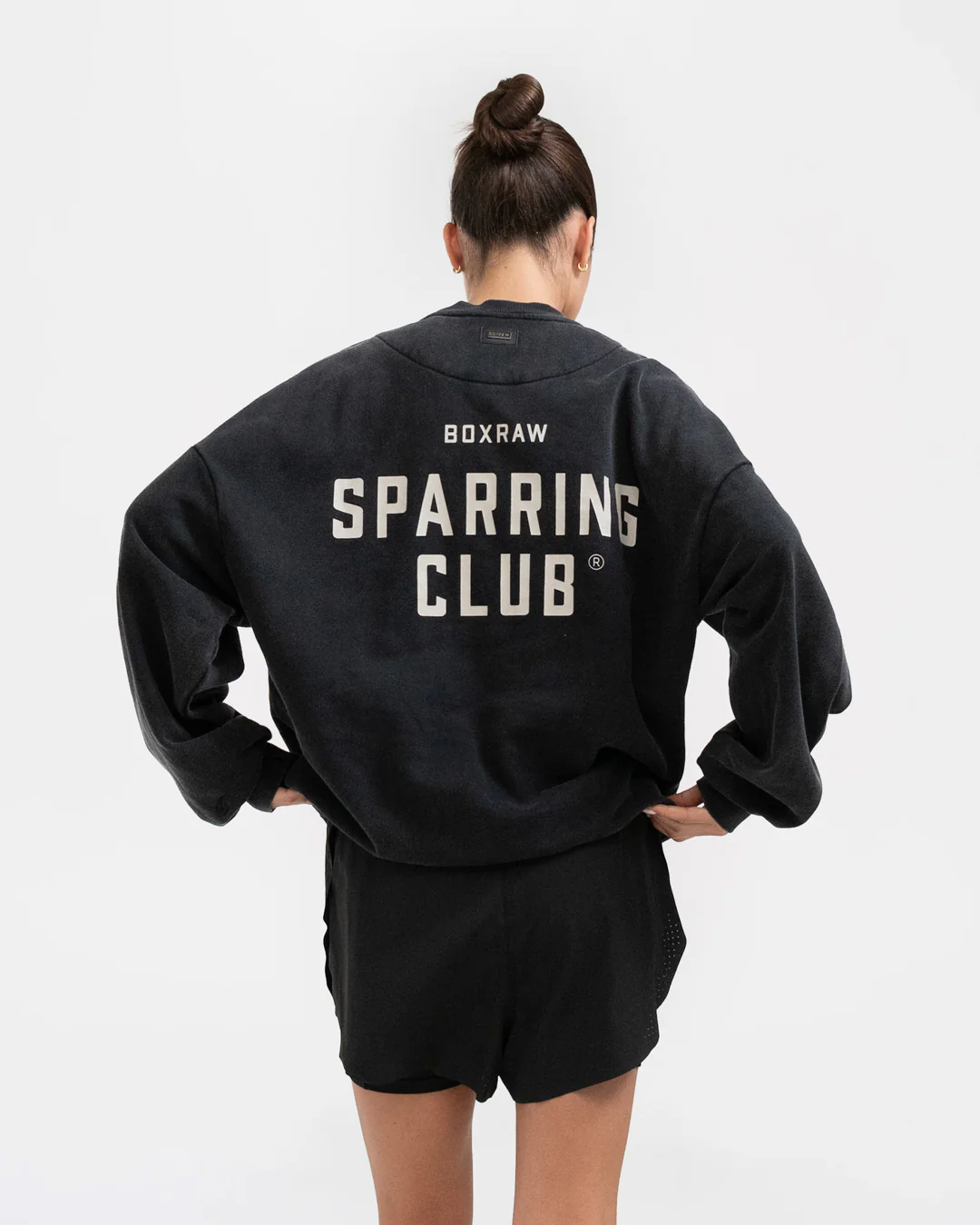 Sparring Club Oversized Sweatshirt - Washed Black