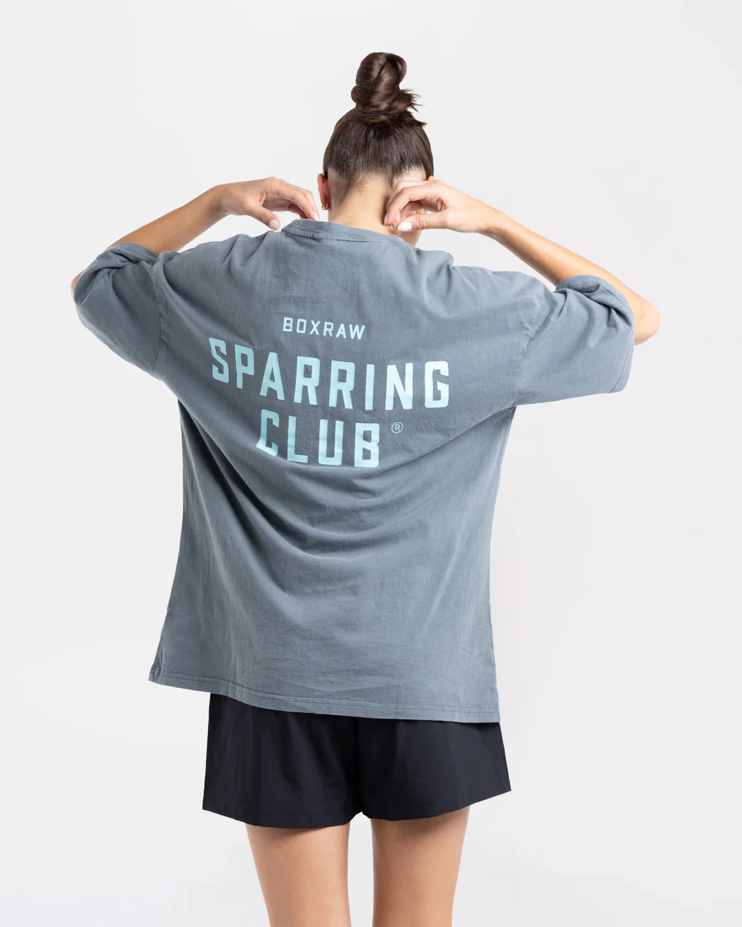 Sparring Club Oversized T-Shirt - Washed Charcoal - Image 5