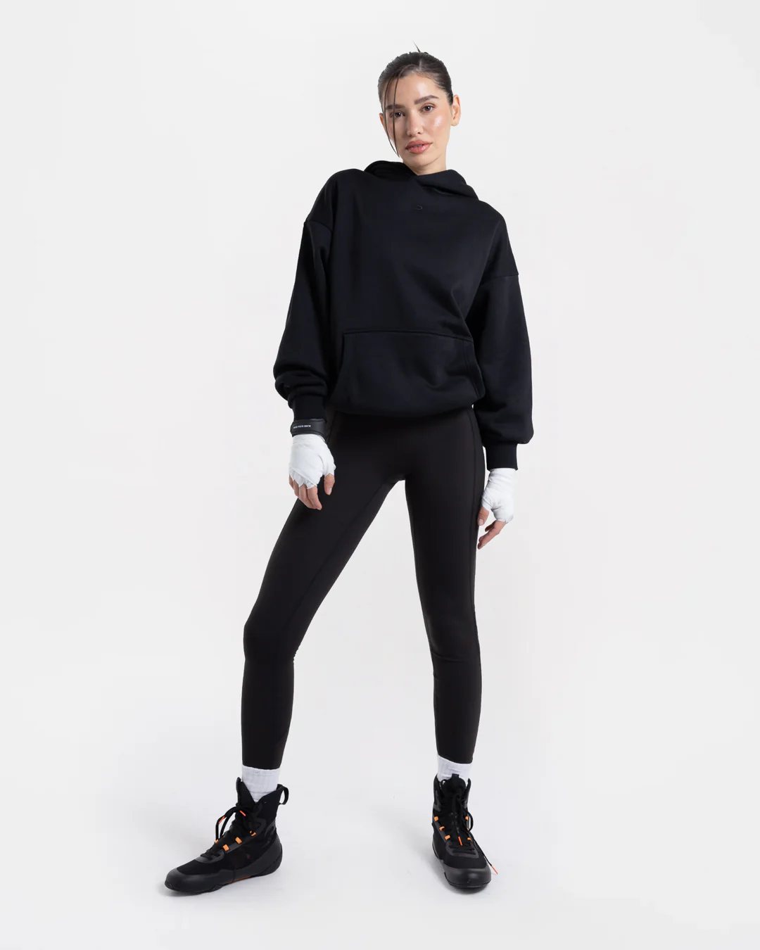 Strike Oversized Hoodie - Black - Image 2