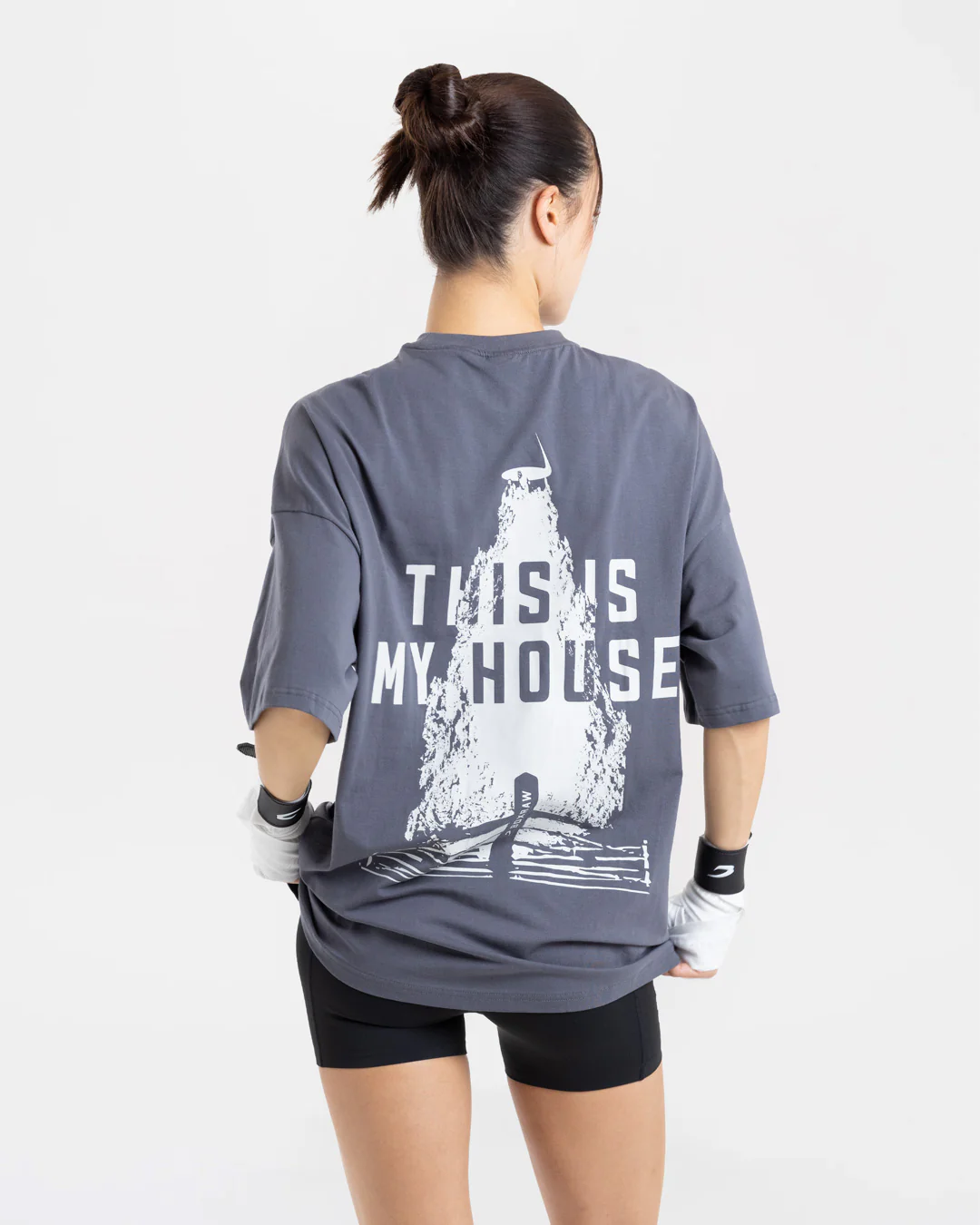 This Is My House Oversized T-Shirt - Charcoal