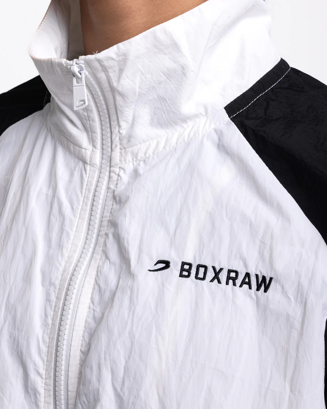 Tunero Track Jacket - White/Black - Image 8