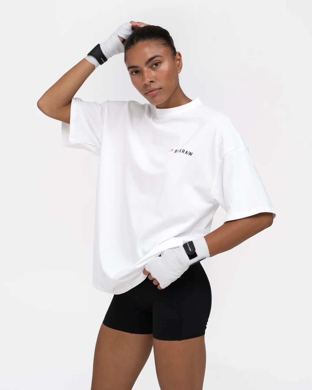We Don't Play Boxing Oversized T-Shirt - White - Image 4